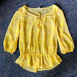 Candie’s Sheer Floral Blouse